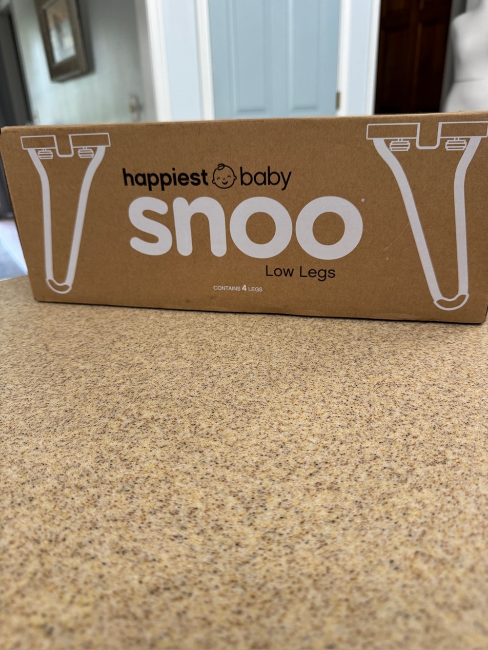 Happiest Baby Snoo Low Legs Accessory Kit White Bassinet Leg Set New In Box